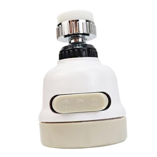 SHINEOFI Stufige Einstellbare Wasserhahn Brausekopf Spritzschutz Wassersparender Wasserfilter für Küchen Badezimmerarmaturen Rostfreier Edelstahl Langlebig Schwenkbar von SHINEOFI