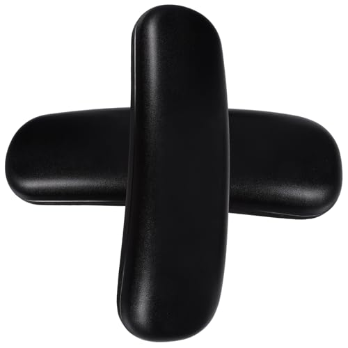 SHINEOFI Swivel Chair Armrest Ersatzpolster Teilig Weiches PU Komfortabel Büro und Gamingstuhl Armlehnenpolster Einfach zu Montieren Ergonomisch für Büroarbeiter Schwangere Senioren von SHINEOFI