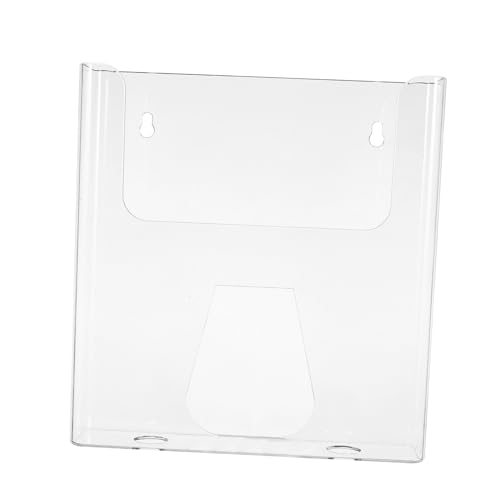 SHINEOFI Acryl Prospekthalter Für Wandmontage Transparenter Flyer-Organizer Zeitschriftenständer Aus Acryl Broschürenhalter Für Einzelhandel Und Büro von SHINEOFI