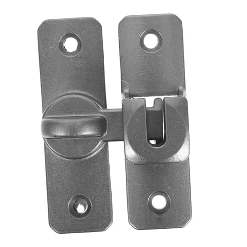 SHINEOFI Türschloss schwere Verriegelung Scheunentorverriegelung Kabinettsschloss Gartentor Riegel Türschnallenschloss Torriegel Aluminium Badezimmerriegel Aluminiumlegierung Grau von SHINEOFI