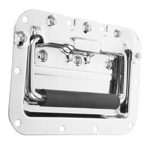 SHINEOFI Verchromter Metallgriff Flugzeugschrank Schubladengriff Werkzeugkoffer Ersatzgriff mit Glatter Oberfläche und Hoher Tragkraft für Schränke und Werkzeugboxen SHINEOFI Verchromter Metallgriff Flugzeugschrank Schubladengriff Werkzeugkoffer Ersatzgriff mit Glatter Oberfläche und Hoher Tragkraft für Schränke und Werkzeugboxen von SHINEOFI