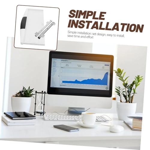 SHINEOFI Verstellbare Tastaturablage mit Robusten Ausziehschienen Ergonomischer Computer Tastaturhalter für Schreibtisch Platzsparend und Stilvoll Stifthalter für Büro und Home Office von SHINEOFI