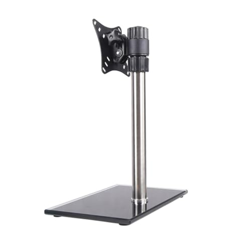 SHINEOFI Verstellbarer Monitorständer für Schreibtisch Robuste Halterung mit Rotation Einstellbarer Höhe für Sichtwinkel im Büro von SHINEOFI