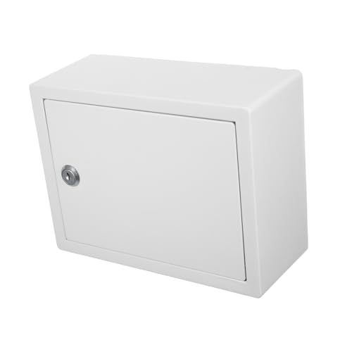 SHINEOFI Vielseitige Abschließbare Milchbox aus Robustem Kunststoff Wandmontiert für Außenbereich mit Sicherem Schloss für Milchflaschen Zeitungen und Briefe Wetterfestes Design in Beige von SHINEOFI