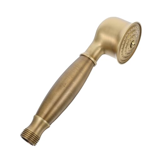 SHINEOFI Vintage Handbrause aus Messing Retro design Handlich und Flexibel Gebürstete Oberfläche Hoher Wasserdruck Langlebig für Klassische Badezimmerdekoration SHINEOFI Vintage Handbrause aus Messing Retro design Handlich und Flexibel Gebürstete Oberfläche Hoher Wasserdruck Langlebig für Klassische Badezimmerdekoration von SHINEOFI