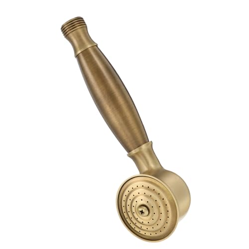 SHINEOFI Messing-duschkopf Antik Für Vintage-badezimmer Handbrause Mit Hochdruckwasser Ersatz-duschkopf Für Klassische Dusche Gebürstete Oberfläche Widerstandsfähig SHINEOFI Messing-duschkopf Antik Für Vintage-badezimmer Handbrause Mit Hochdruckwasser Ersatz-duschkopf Für Klassische Dusche Gebürstete Oberfläche Widerstandsfähig von SHINEOFI
