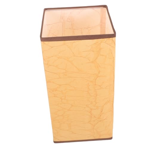 SHINEOFI Vintage Lampenschirm aus Festem Material und Papier Eckiger Deckenlampenschirm für Wohnzimmer und Schlafzimmer Lichtblockierend Dekorative Pendelleuchte im Retro stil von SHINEOFI