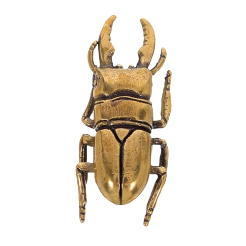SHINEOFI Vintage Messing Türgriff mit Schrauben Dekorativer Insektenschrankknauf für Küche Kommode Schrank Vielseitiger Antiker Möbelbeschlag Einfache Montage Wohnliche Schlafzimmer von SHINEOFI