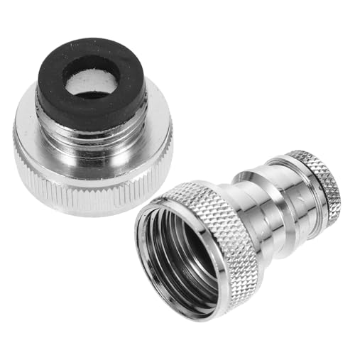 SHINEOFI Wasserhahn Adapter mit Automatischer Wasserstopp Funktion Langlebiger Schlauchanschluss mit Tiefem Gewinde Verschleißfest und Spritzfreier Wasserfluss Geeignet für Waschmaschine von SHINEOFI