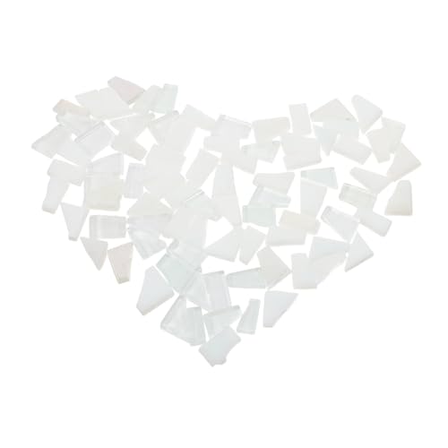 SHINEOFI Weiße Mosaikglassteine Unregelmäßige Glasstücke für Diy Bastelprojekte Wohnkultur Vase Ornament Handwerk Mosaiksteine Spiegelrahmen Zubehör SHINEOFI Weiße Mosaikglassteine Unregelmäßige Glasstücke für Diy Bastelprojekte Wohnkultur Vase Ornament Handwerk Mosaiksteine Spiegelrahmen Zubehör von SHINEOFI