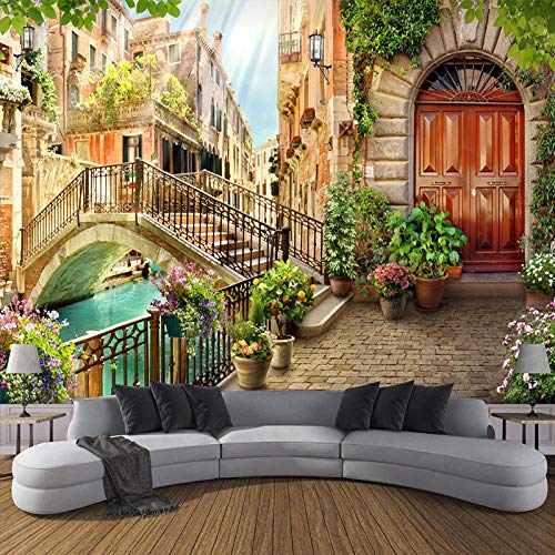 Benutzerdefinierte Jede Größe 3D Kleinstadt Landschaft Fototapete Tapete Wohnkultur Wohnzimmer Schlafzimmer Hintergrund Vlies 430 cm (L) × 300 cm (H) von SHINERING