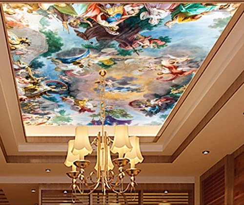 Fototapete Wohnzimmer Schlafzimmer Ktv Decke Wandbilder Tapete Europäische Decke Charakter Ölgemälde Wandbild 150 cm (L) × 105 cm (H) von SHINERING