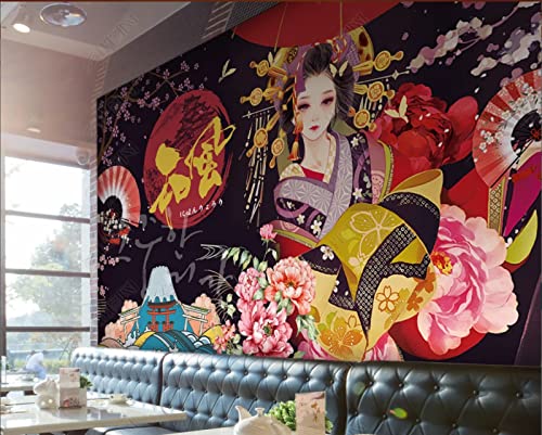 SHINERING Benutzerdefinierte 3D-Tapete, japanische Küche, Sushi-Restaurant, japanische Küche, Schönheit, japanisches Essen, Werkzeugausstattung, Hintergrundwand, 300 cm (L) × 210 cm (H) von SHINERING