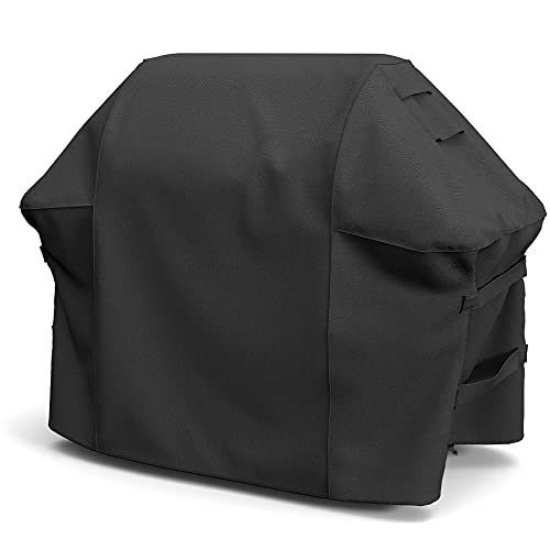 SHINESTAR Grillabdeckung für Weber Genesis II 300 Serie, robuste Gasgrillabdeckung mit Doppelriemen und integrierten Lüftungsschlitzen, Winddicht & wasserdicht, Schwarz von SHINESTAR