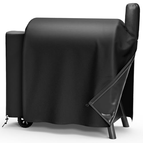 SHINESTAR Pelletgrillabdeckung für Traeger Pro 34/780, spezielles Reißverschluss-Design & wasserdicht, einfach an- und auszuziehen von SHINESTAR