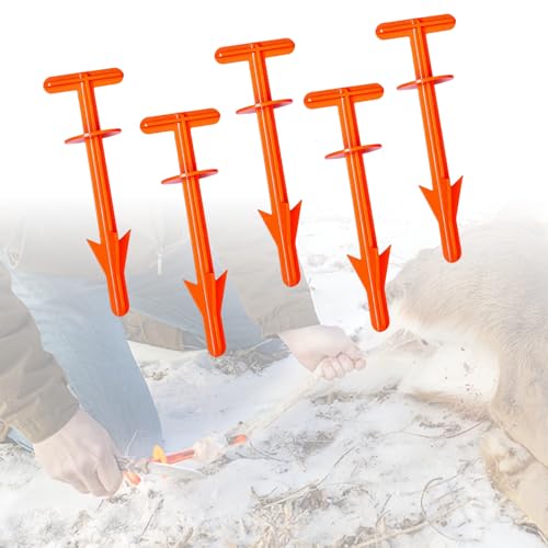 Butt Out Werkzeug - Hirsch Jagd Feld Dressing Zubehör für Big Game Vieh Anal Reinigung, (Butt Out Werkzeug×5) von SHINETEC