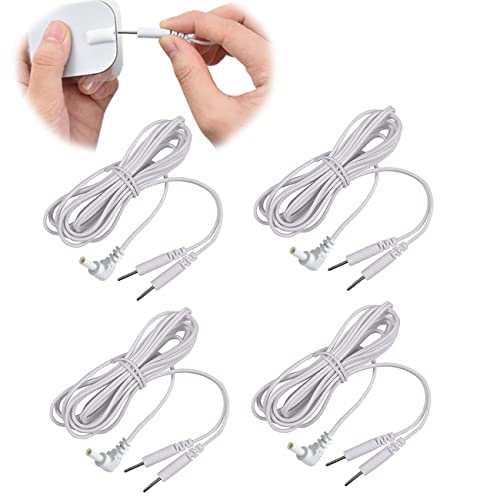 Ersatzdrähte Pin Elektrode Pad Kabel mit 2mm Pins Anschluss kompatibel für TENS Einheiten & EMS Maschinen, 4pcs Ersatzdrähte Pin Elektrode Pad Kabel mit 2mm Pins Anschluss kompatibel für TENS Einheiten & EMS Maschinen, 4pcs von SHINETEC