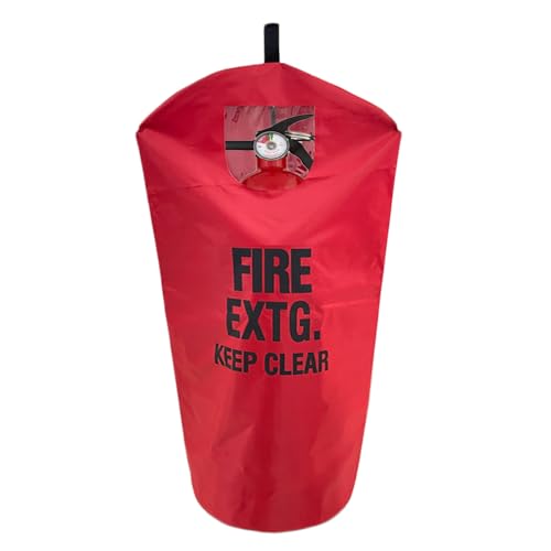 Feuerlöscherabdeckung, robuste Feuerschutzhülle vor Schrammen und Kratzern, Zubehör, 1 Stück (6-9 kg) von SHINETEC