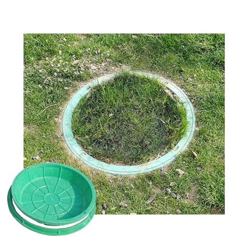 SHINGJING Dekorativer Pflanztopf for Schachtdeckel, Schachtdeckel und Rahmen aus Harz for einfache Wartung und Zugänglichkeit, ideal for Schulen, Parks und Höfe(Round 40 * 40CM/15.7 * 15.7IN) von SHINGJING