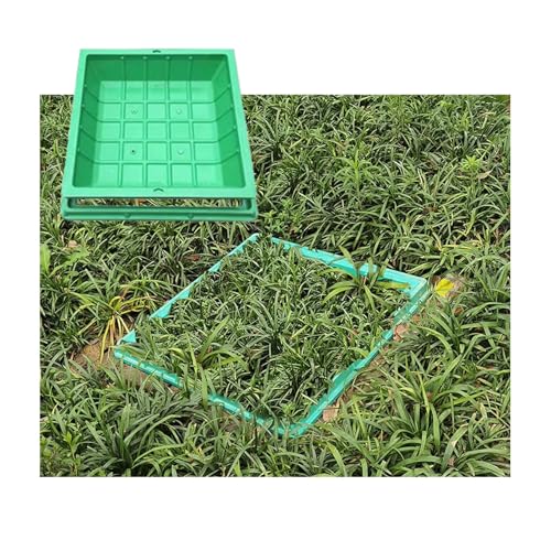 SHINGJING Dekorativer Pflanztopf for Schachtdeckel, Schachtdeckel und Rahmen aus Harz for einfache Wartung und Zugänglichkeit, ideal for Schulen, Parks und Höfe(Square 50 * 50CM/19.7 * 19.7IN) von SHINGJING
