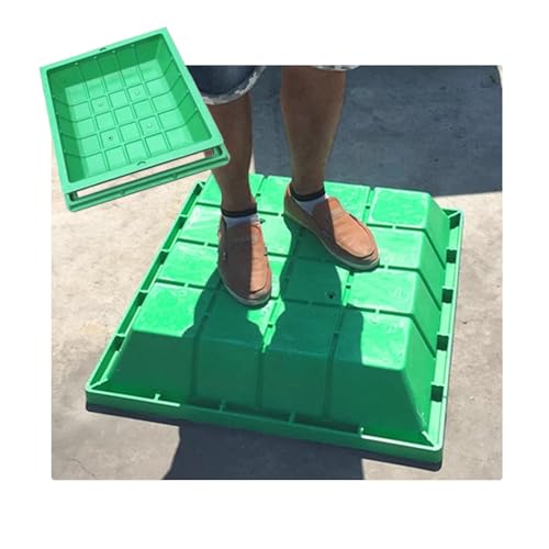 SHINGJING Dekorativer Schachtdeckel for Pflanztöpfe,unsichtbarer Abwasserbeckendeckel aus Harzverbundstoff, Abnehmbarer verdeckter Abwasserbeckendeckel(Square 40 * 40CM/15.7 * 15.7IN) von SHINGJING