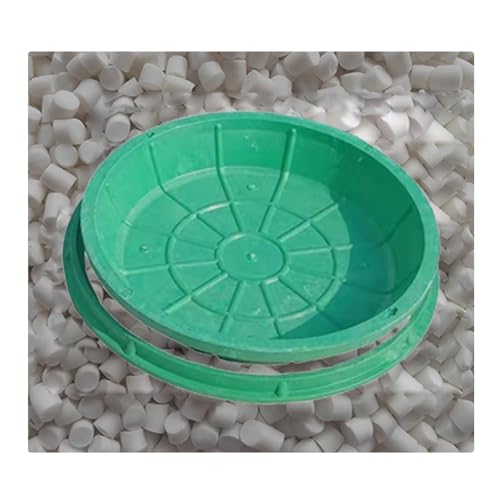 SHINGJING Runde/quadratische Schachtabdeckungen und Rahmen aus Harz, unsichtbarer Gras-Schachtdeckel aus Verbundharz, eingebetteter quadratischer Schachtdeckel aus Harz(Round 60 * 60CM/23.6 * 23.6IN) von SHINGJING