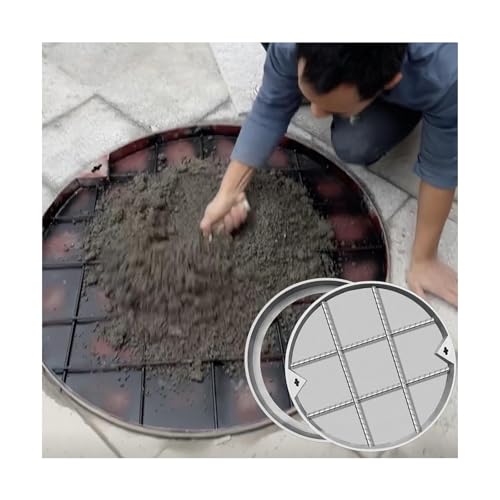SHINGJING Runder unsichtbarer Schachtdeckel, Schachtdeckel aus Edelstahl, versenkte Schachtdeckel aus Edelstahl, unsichtbarer Schachtdeckel aus Edelstahl for Einfahrt, Innenhof(30cm/11.8in) von SHINGJING