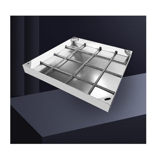 SHINGJING Unsichtbarer Schachtdeckel aus Edelstahl, robuster Schachtdeckel und Rahmen aus Edelstahl,unsichtbare Inspektionsdeckel for den Innen- und Außenbereich(5cm,50 * 50cm/19.7 * 19.7in) von SHINGJING