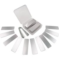 Shining House - 100 Stück wasserdichte Aluminium-Pflanzenmarkierungsetiketten mit 16 cm langen Drähten von SHINING HOUSE