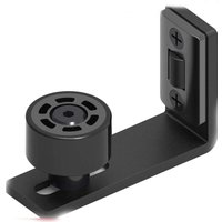 Shining House - 1PCS verstellbare schwarze Bodenführung untere Führung für Schiebetüren aus Holz, Wand/Tür von SHINING HOUSE