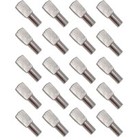 Shining House - 20 Stück Regalstützen, Regalstützstifte, Dübel, Regalplattenhalterungen, vernickeltes Metall für Schrank-Schreibtisch-Zubehör – 5 mm Shining House - 20 Stück Regalstützen, Regalstützstifte, Dübel, Regalplattenhalterungen, vernickeltes Metall für Schrank-Schreibtisch-Zubehör – 5 mm von SHINING HOUSE