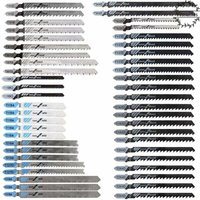Shining House - 48 Stück T-Schaft-Stichsägeblätter, hergestellt aus hcs/hss, mit Aufbewahrungskoffer zum Schneiden von Holz, Kunststoff und Metall von SHINING HOUSE