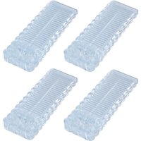 Shining House - Boden-Türstopper aus Gummi, 4 Stück, rutschfester Block, langlebige Türstopper, Torstopper, stapelbarer Türstopper für alle Arten von Shining House - Boden-Türstopper aus Gummi, 4 Stück, rutschfester Block, langlebige Türstopper, Torstopper, stapelbarer Türstopper für alle Arten von von SHINING HOUSE