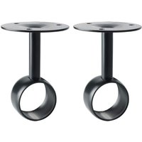 Shining House - Deckenhalterung für Gardinenstange, Garderobenstangenhalterung, verstellbare Befestigungshalterung mit Schrauben für Schrank und Shining House - Deckenhalterung für Gardinenstange, Garderobenstangenhalterung, verstellbare Befestigungshalterung mit Schrauben für Schrank und von SHINING HOUSE