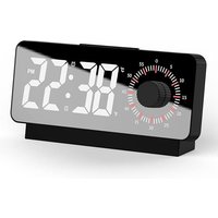 Shining House - Digitaluhr, Lichtwecker mit Timer, Schlummerfunktion, Morgenwecker mit Temperatur und Datum, 12/24-Stunden-Format, digitaler Wecker von SHINING HOUSE