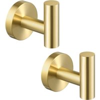 Shining House - Handtuchhaken, Badezimmer, Wandhaken, Kleiderhaken, Halter für Küche, Edelstahl SUS304, gebürstetes Gold Shining House - Handtuchhaken, Badezimmer, Wandhaken, Kleiderhaken, Halter für Küche, Edelstahl SUS304, gebürstetes Gold von SHINING HOUSE