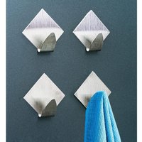 Shining House - Klebehaken aus Metall für Bad und Küche – 4 Stück – Wandmontierte Klebehaken für Gegenstände, Handtuchhalter, Wandhaken für Zuhause – Shining House - Klebehaken aus Metall für Bad und Küche – 4 Stück – Wandmontierte Klebehaken für Gegenstände, Handtuchhalter, Wandhaken für Zuhause – von SHINING HOUSE