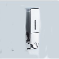 Shining House - Manueller Seifenspender zur Wandmontage für Zuhause, Badezimmer, Küche, Hotels, Restaurants (500 ml, grau) von SHINING HOUSE