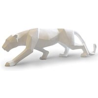 Panther-Skulptur, moderne Leoparden-Statue, geometrische Tiere, Kunstharz, Ornamente, Dekoration, Wohnzimmer für Zuhause, Schlafzimmer, Bibliothek von SHINING HOUSE