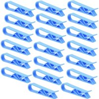 Shining House - Praktische Müllklammer, 20 Stück, blaue Müllbeutel-Clips, Verschlussklammern, Mülleimer-Clip, Küchen-Mülleimer-Box, Abfall-Mülleimer, von SHINING HOUSE