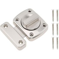 SHINING HOUSE Badezimmertürschloss, drehbarer Schrankfensterriegel, Zinklegierung, Badezimmerriegel mit Schrauben (64,5 mm) von SHINING HOUSE