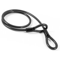 SHINING HOUSE Fahrradschlosskabel, 1,2 m, robustes Kabel mit 12 mm dicker PVC-beschichteter Doppelschlaufe für Vorhängeschlösser, Scheibenschlösser von SHINING HOUSE