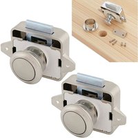 SHINING HOUSE Riegel und Riegel, 2 Stück, Möbeltürschloss, Verschluss, Druckknopfriegel, Schrank, Schrank, Türknauf, Riegel, Druckknopf für Türen und von SHINING HOUSE