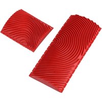 SHINING HOUSE Set mit 2 DIY M-förmigen Malwerkzeugen aus Gummi, Wandmaserung, Holzmaserung, Kamm, Dekor, Kunst SHINING HOUSE Set mit 2 DIY M-förmigen Malwerkzeugen aus Gummi, Wandmaserung, Holzmaserung, Kamm, Dekor, Kunst von SHINING HOUSE