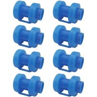 SHINING HOUSE Trampolin-Endkappen – Set mit 8 schützenden Endkappen für Trampolin-Netzstangen – grünes Indoor-Trampolin mit Pfostenkappe und Oslash von SHINING HOUSE