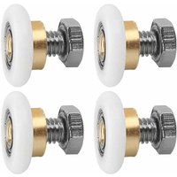 Shining House - Schiebetürrolle, 4 Stück Duschrollen, Rollenrolle für Duschtür, Schieberollen, Tür-Ersatzrad (20 mm) von SHINING HOUSE