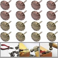 Shining House - 100 Stück Polsternägel, Polsternägel für Vintage-Polstermöbel, Reißzwecken, antike Bronze-Polsternägel, für Holzpolstermöbel-Dekor von SHINING HOUSE