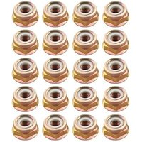 20 Stück Klingenmutter M10 x 1,25 Ersatz-Kragenmutter mit Linksgewinde für Bewässerungs-Timer, Rasenmäher, Freischneider, Zubehör - Shining House von SHINING HOUSE