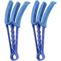 Shining House - 2er-Pack Reinigungswerkzeuge für Jalousien – Krallenbürste und Mikrofaser-Staubtuch – Reiniger für Vorhänge und Autoklimaanlagen von SHINING HOUSE