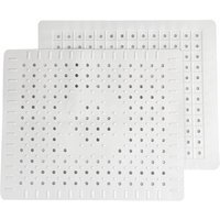 Shining House - 2er-Pack weiße Abflussmatte aus Gummi für die Küchenspüle mit Abflussloch Shining House - 2er-Pack weiße Abflussmatte aus Gummi für die Küchenspüle mit Abflussloch von SHINING HOUSE